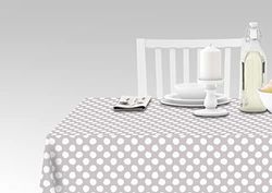 Doge Milano Nappe avec impression numérique, 100% Made in Italy Nappe antidérapante pour salle à manger, lavable et antitache, Modèle Keyword - Rogatien, cm 140x140
