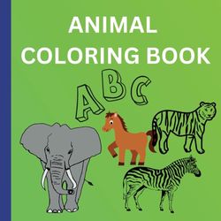 Animal Alphabet coloring book