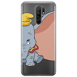 ERT GROUP mobiltelefonfodral för Xiaomi REDMI 9 originalt och officiellt licensierat Disney mönster Dumbo 007 optimalt anpassad till formen på mobiltelefonen, gedeeltelijk transparant
