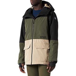 thread collective inc. Rutland Snowboard Jacket Giacca, Nero/Cargo Khaki/Khaki, XL Uomo