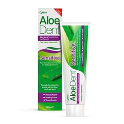 Optima Aloe Dent - Pasta de dientes sensible sin flúor con Aloe Vera, 100ml, 1 unidad