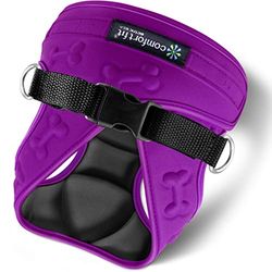 Metric USA Arnés de Ajuste cómodo para Perro, fácil de Poner y Quitar, Ajustable, Suave, Acolchado, para Perros pequeños y medianos (Mediano, Morado)