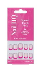 Nail HQ Square Think Pink Nails