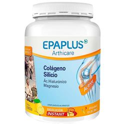 EPAPLUS Arthicare, Colágeno Hidrolizado con Silicio y Ácido Hialurónico, Disolución Instant Sabor Limón, Tratamiento 30 Días, 330g