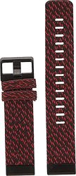 Garmin Cinturino per orologio QuickFit 22, in nylon, rosso screziato