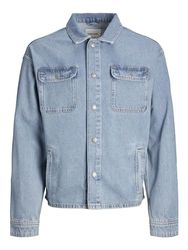 JACK & JONES Jjichase Jjovershirt Mf 902 Sn, Denim Blauw, XXL