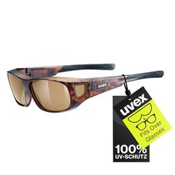 uvex ultra spec m - sportglasögon för dam och herr - speglande - avpassad för glasögonbärare - havanna/brown - one size
