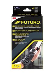 FUTURO Deluxe Thumb Stabilizer - Black - Stabilizes and Supports Sore, Weak or Injured Thumb - Large/X-Large