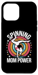 Carcasa para iPhone 14 Plus Soporte de mano Spinning Mom Power Cartwheel para gimnastas y gimnasia