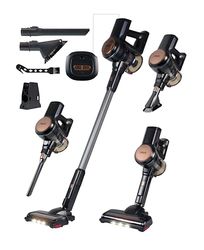 Princess Dynamic Storm 339390 - Potente Motor sin escobillas - Vaciado higiénico del depósito - 30 Minutos de Limpieza sin Cables - Cepillo motorizado - LED - posición de Espera - Modo portátil