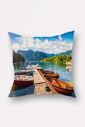 Lulu Home - Funda de Almohada, Multicolor, 45 x 45 cm
