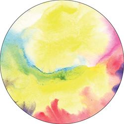Bonateks, Ronde digitaal bedrukte muismat, antislip onderkant, voor kantoor en thuis, diameter: 22 cm