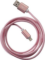 Peter Jäckel 15669 1.5 m USB à Lightning Rose – Câble USB (USB A, Lightning, mâle/mâle, Droit, Droit, Rose)