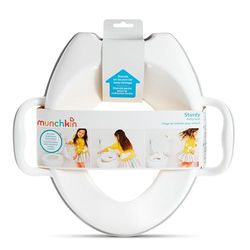 Munchkin robust potsits | potträning toalettsits med handtag och ben | bärbar toalettsits för småbarn | toalettstol för barn med fötter