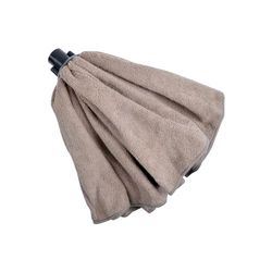 Homéa, Mop - Serpilliere in microfibra, 120 g, doppio passo viti, colore: tortora