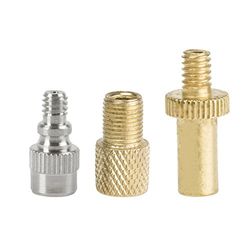 Ventura Valve Adapter Set Conjunto de adaptadores de válvula, unissexo adulto, prateado/dourado