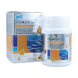 Vitae EQUAZEN Forte 60 cápsulas | Combinación única de Omega 3 y 6 | Alto poder nutricional (EPA, DHA y GLA) | Desarrollo cognitivo
