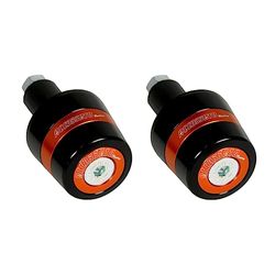 Par de contrapesos Accossato con inserto de color naranja para mancuernas con orificio interior Ø de 12 mm a 20 mm para Benelli Tornado Tres desde 2003 hasta 2003 (CC 900)