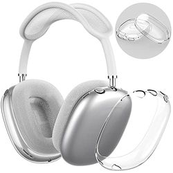 NIUTRENDZ Clear Case para AirPods MAX - Funda Protectora Transparente de TPU Blanda【Antihuellas & Antiarañazos y Antipolvo】(Transparente)