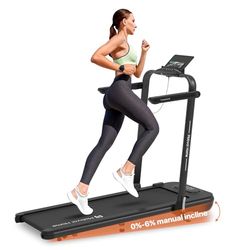 Mobvoi SE 3 en 1 - Smart IA con la App TicSports Cinta de Correr Plegable con Inclinación 6%, 2.5 HP, Portátil para Escritorio, Control Remoto y Pantalla LED