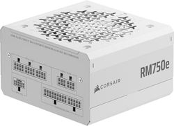 CORSAIR RM750e (2025) Fully Modular Low-Noise ATX Power Supply with 12V-2x6 Cable – ATX 3.1 & PCIe 5.1 Compliant, Cybenetics Gold Efficiency, 105°C-Rated Capacitors, Modern Standby Mode – White