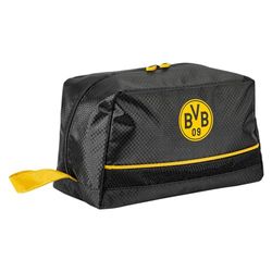 Borussia Dortmund BVB Toilettas voor volwassenen, uniseks, zwart/geel, zwart, 27 x 14 x 16 cm