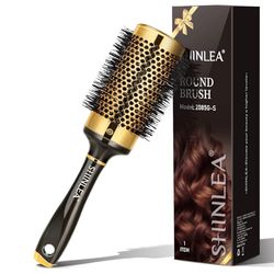 Curly Hair Brush – SHINLEA Round Brushing Brush for Women, Detangling, Styling and Drying, Adding Volume and Shine to Fine Hair