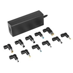 Cargador Universal Automático 90W con múltiples Salidas, protección contra sobrecargas, Ideal para Cargar laptops y Dispositivos electrónicos.