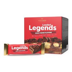 Protein Works - Loaded Legend Bars | 14g Protein | 12 Pack x 47g | Low Sugar| Chocolate Fudge