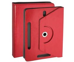 Tabletbeschermhoes - Verstelbare en draaibare tablethoes voor 17,8 cm (7 inch) tablet, rood, van duurzaam en licht materiaal.