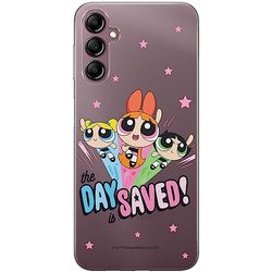 ERT GROUP mobiltelefonfodral för Samsung A14 4G/5G originalt och officiellt licensierat The Powerpuff Girls mönster 031 optimalt anpassad till formen på mobiltelefonen, gedeeltelijk transparant