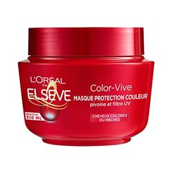 L'Oréal Paris Elseve Color-Vive Maschera Protettiva Colore Arricchito con Peonia/Filtro UV per Capelli Colorati/Mercati 1 Unità