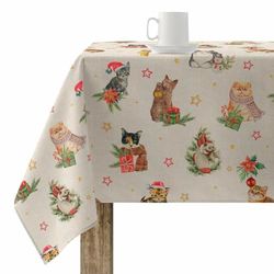 Muaré Nappe en résine Anti-Taches Christmas 100 x 140 cm