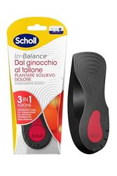 Scholl In-Balance dal Ginocchio al Tallone Plantare Sollievo Dolore, Plantari con Gel Ammortizzante a Doppio Strato con Supporto Flessibile, Taglia L (42.5-45), 1 Paio