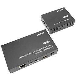 BeMatik HDMI verlengkabel Full HD 1080p via Cat.5e Cat.6 50m - Tx en Rx (HB034)