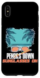 PENCILS DOWN SUNGLASSES ON Custodia per iPhone XS Max