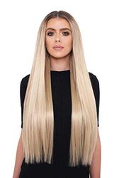 Lullabellz Super Thick Statement Straight Clip In Hair Extensions 5-Piece, 26-Inch Length, Golden Blonde
