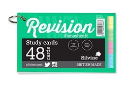 Luxpad 12,7 x 7,6 cm Ringbound Revision & Presentation Cards – Colori assortiti. 48 biglietti a righe per blocco.