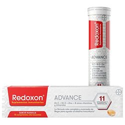 REDOXON Vitamina C con Zinc - Vitamina D - Advance - Formula con Once Vitaminas y Minerales - Suministro para 1/2 mes - Sin Gluten