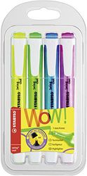 Stabilo swing cool - Evidenziatore - Astuccio da 4 - Giallo/Verde/Blu/Rosa
