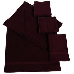 Dyckhoff 900536679 - Set Royal con 2 Asciugamani da 50 x 100 cm, 2 Teli Doccia da 70 x 140 cm, Colore: Bordeaux