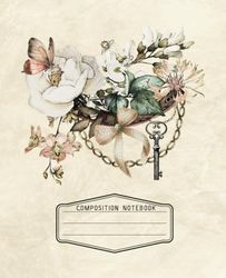 Vintage Composition Notebook: 100+ Wide-ruled Pages Perfect for Sketching Ideas, Jotting Memories, and Endless Inspiration