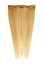 American Dream Human Hair Clip In Extension Set, 18/45 cm/40 g, 27 Rich Blonde, 3-Piece