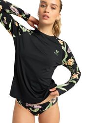 Roxy Lycra LS LYCRA unga kvinnor svart XS, Antracitön Escape, XS