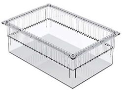 GiMa 27966 tiroir ISO plastique transparent, 600 x 400 x 200 mm, ouvert