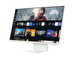 SAMSUNG Smart Monitor M8 Wit – 32 inch – VA-paneel, UHD 4K (3840 x 2160), 60 Hz, 4 ms, in hoogte verstelbaar, kantelbaar, draaibaar, 2 x HDMI (2.0), USB-C (65 W), 2 x USB-A, Smart TV, Gaming Hub