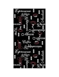 MANI TEXTILE TPS_ESPRESS_NERO 40 Tappeto, Poliestere, Nero, 40 x 60