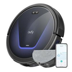 eufy G50 Hybrid robotdammsugare med torkfunktion och 4 000 Pa stark sugkraft, dynamisk navigering, pro-utredningskam, torkplatta för enkel ytrengöring, perfekt för djurhår och hårda golv
