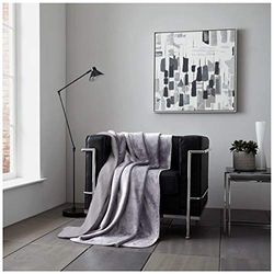GC GAVENO CAVAILIA Coperta in flanella soffice, morbida e accogliente, coperta termica sherpa, coperta calda per letto, grigio, 150 x 200 cm
