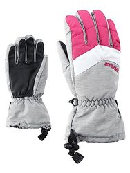 Ziener Lett AS Glove Junior Guanti da sci per bambini, sport invernali, impermeabili, traspiranti, melange chiaro, 4,5